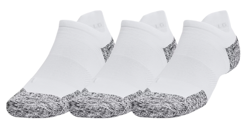 Nogavice Under Armour UA AD Run Cushion No-Show Socks (3 Pairs) Bela | 1387044-100