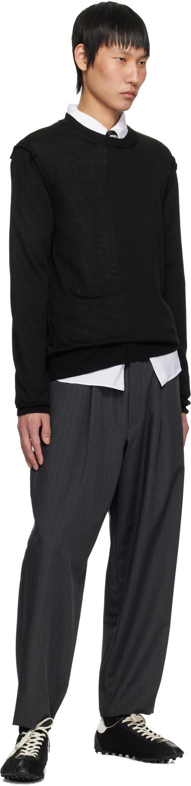 Pleteni pulover Comme des Garçons Crewneck Sweater Črna | DO-N007-051, 3