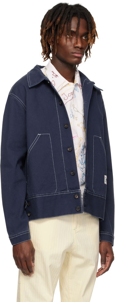 Jakna Bode Bode Knolly Brook Side Tab Jacket Mornarica | MRS25JA002, 1