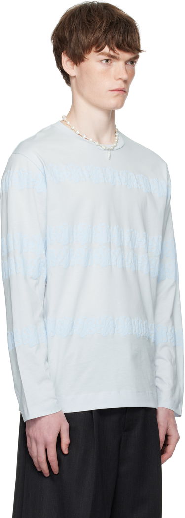 Majica Simone Rocha Simone Rocha Daisy Chain Print Long Sleeve T-shirt Modra | 5194P47P48-M 0569, 1