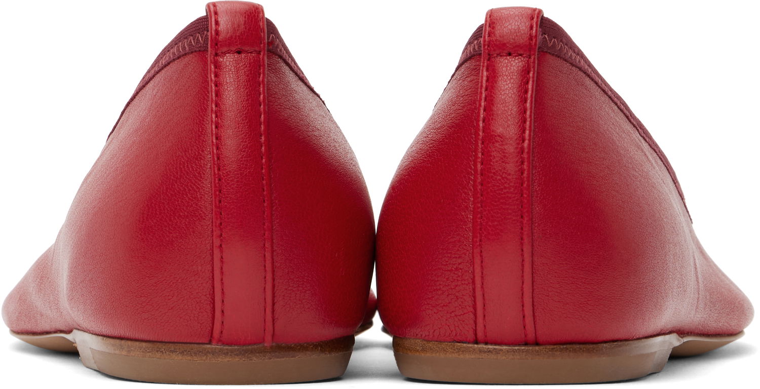 Obleke Dries Van Noten Dries Van Noten Leather Ballerina Flats Rdeča | WS251-1634-140, 1
