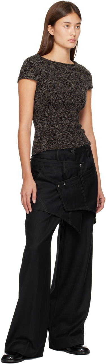 Hlače Andersson Bell Crossover Wrap Tailored Trousers Črna | apa862w, 3