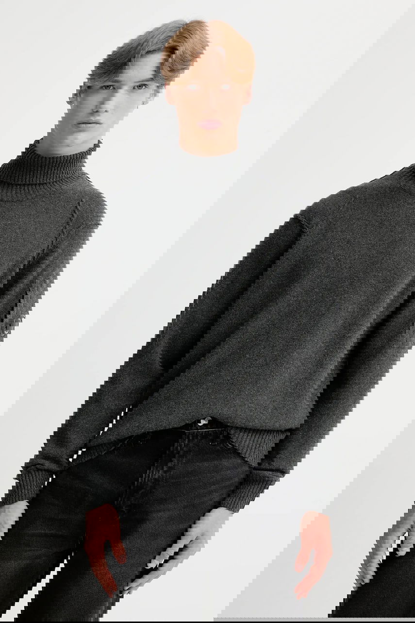 Pleteni pulover C.P. Company C.P. Company Turtleneck Sweater Siva | 19CMKN166A110149A, 0