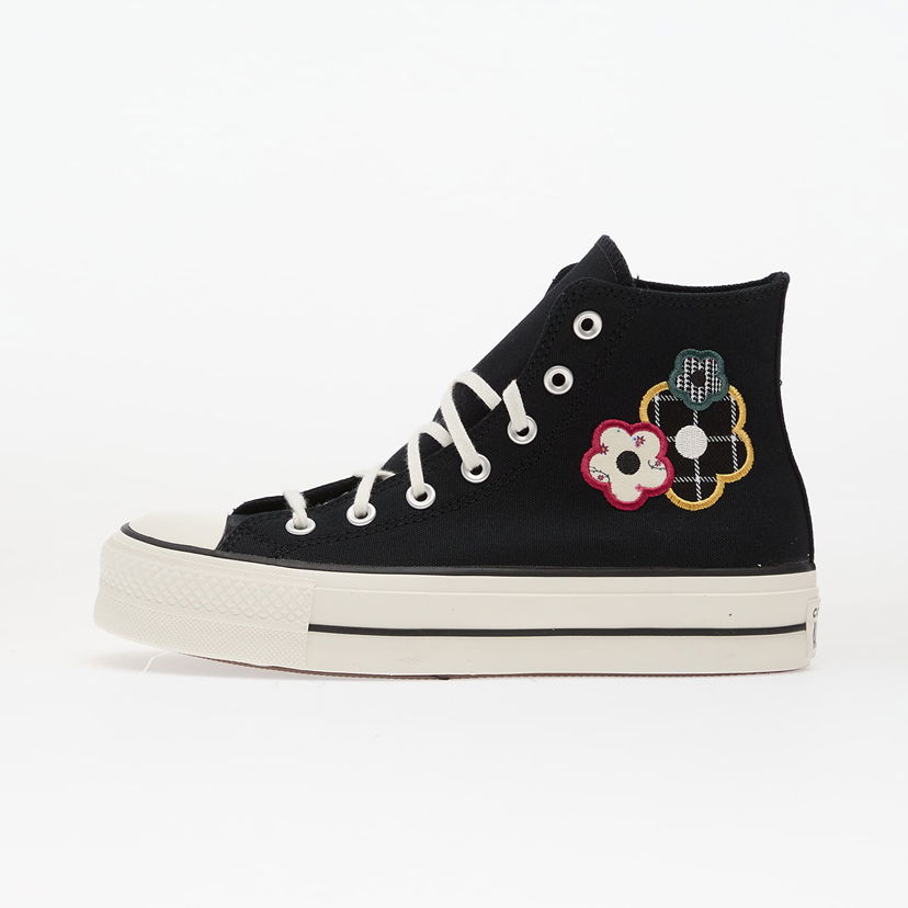 Superge in čevlji Converse Chuck Taylor All Star Lift Platform Floral Patchwork Hi Črna | A15534C