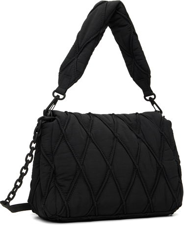 Torba za čez ramo Diesel Charm-D M Quilted Shoulder Bag Črna | X10265 P8048, 2