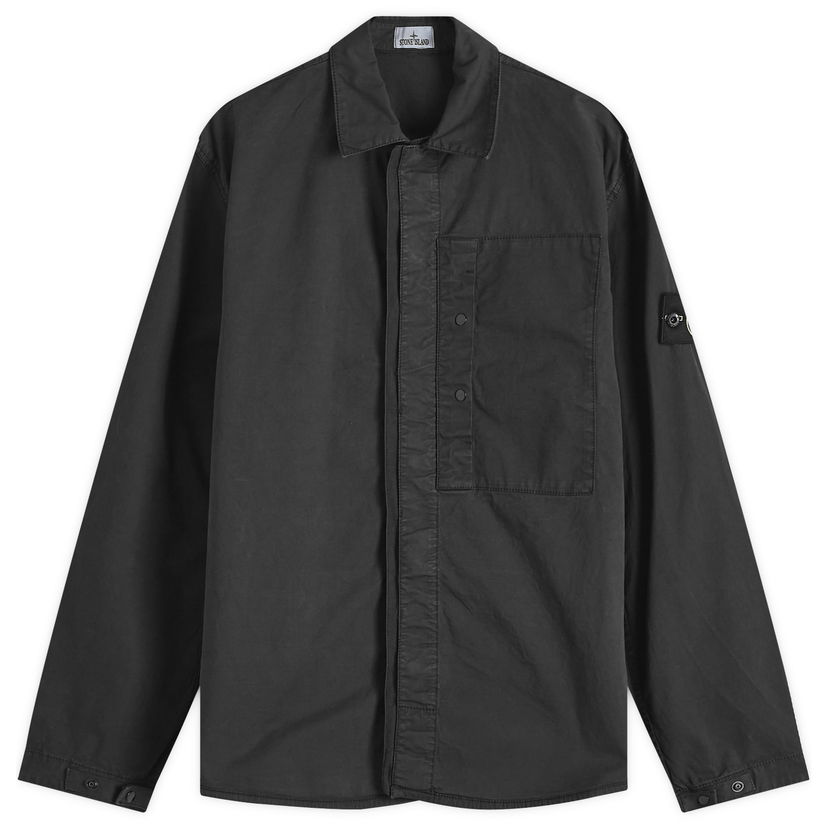 Srajce Stone Island Stone Island Supima Cotton Twill Stretch-TC Shirt Jacket Črna | K1S151200033-V0029