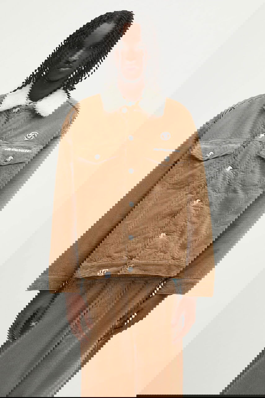Jakna AAPE by A Bathing Ape AAPE Now Corduroy Jacket Rjava | AAPJKM7660XXN, 0