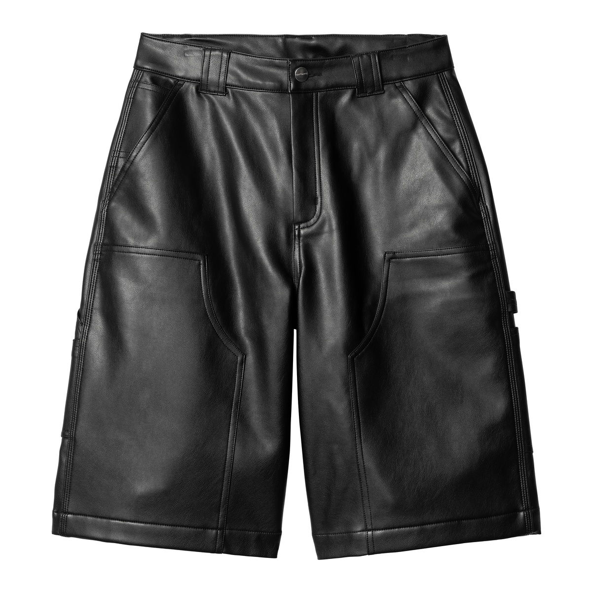 Kratke hlače Carhartt WIP Leather Carpenter Shorts Črna | I034448_4, 0