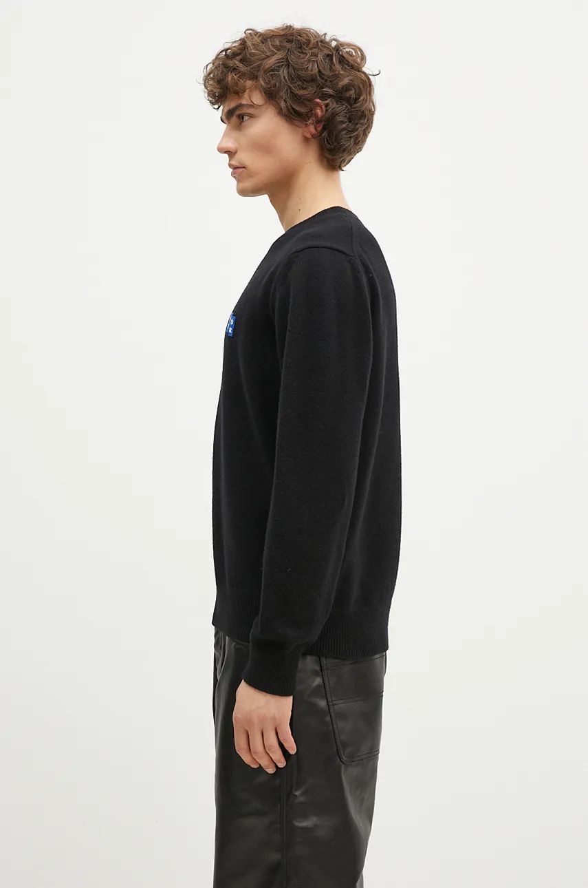 Pleteni pulover ADER ERROR Black Wool Sweater With Logo Patch Črna | BMSGFYKT0101BK, 1