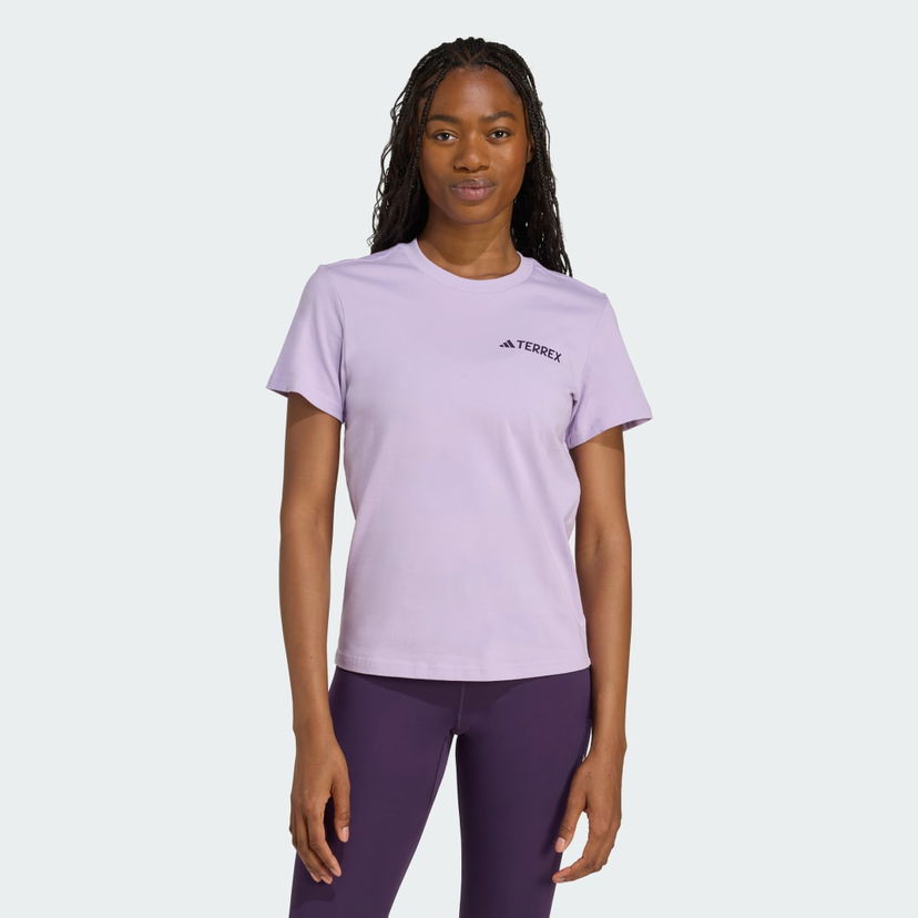 Majica adidas Performance Terrex Graphic Tee Lila | JX3852
