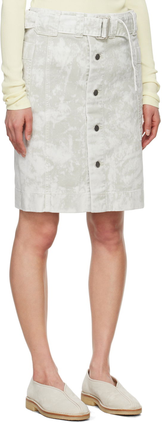 Krila LEMAIRE Lemaire Apron Denim Miniskirt Bela | SK1024 LD1012, 1