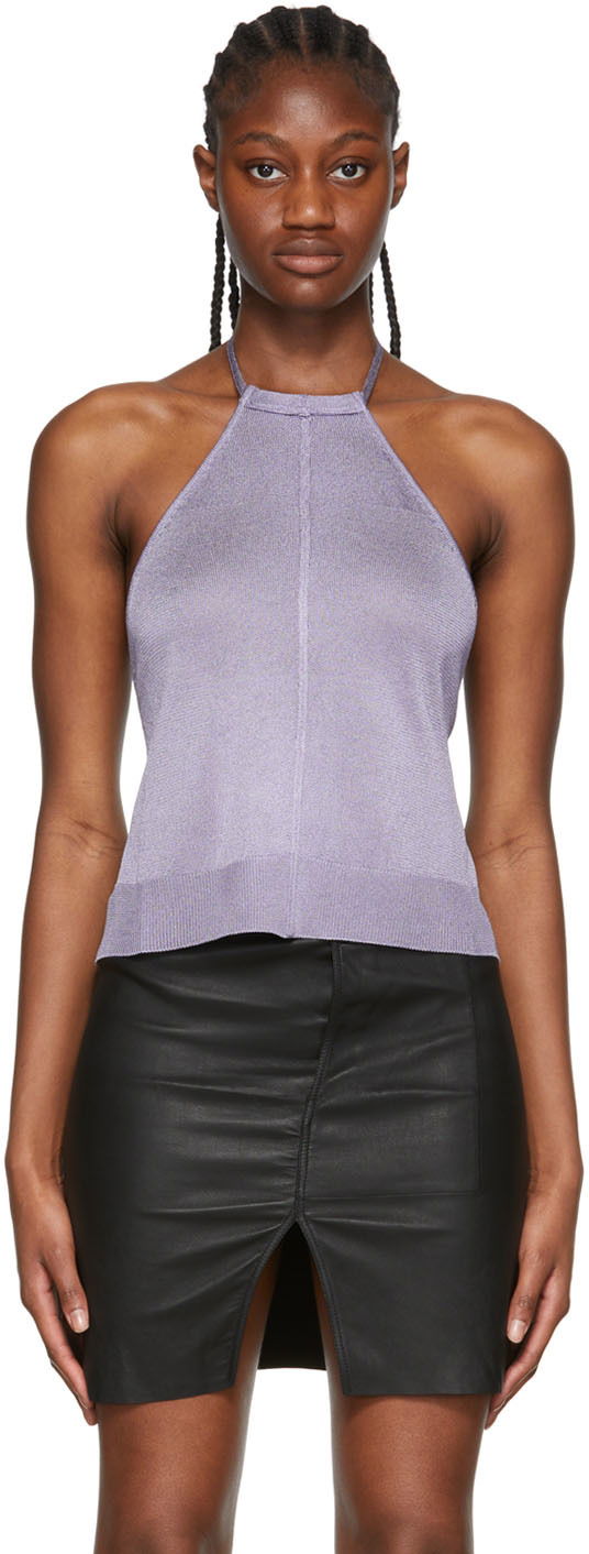 Majica brez rokavov 1017 ALYX 9SM Viscose Camisole Lila | AAWKN0116YA01.S22