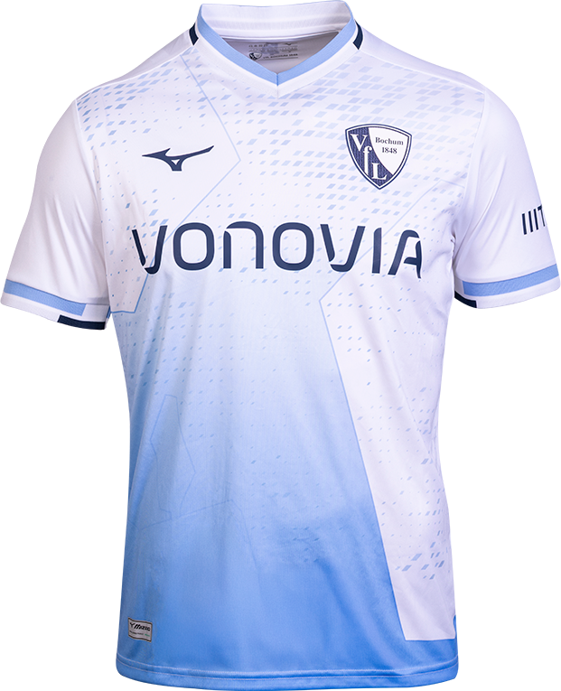 Dres Mizuno VfL Bochum Away Jersey 2025/26 by Mizuno Modra | p2gacx02-01