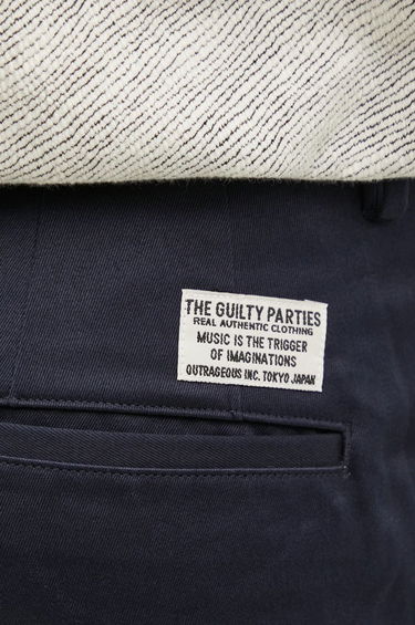 Hlače WACKO MARIA Double Pleated Chino Trousers Črna | 24FW-WMP-PT02, 3