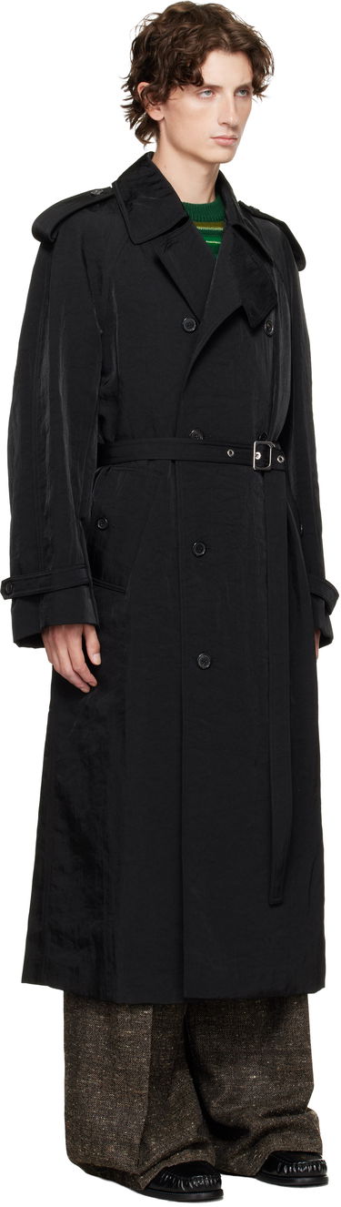 Trenčkot JW Anderson JW Anderson Double-Breasted Trench Coat Črna | CO0338-PG1818, 1