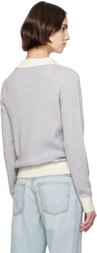 Pleteni pulover RE/DONE Re/Done Color Block Polo Siva | 793-10WCLBPOL, 2
