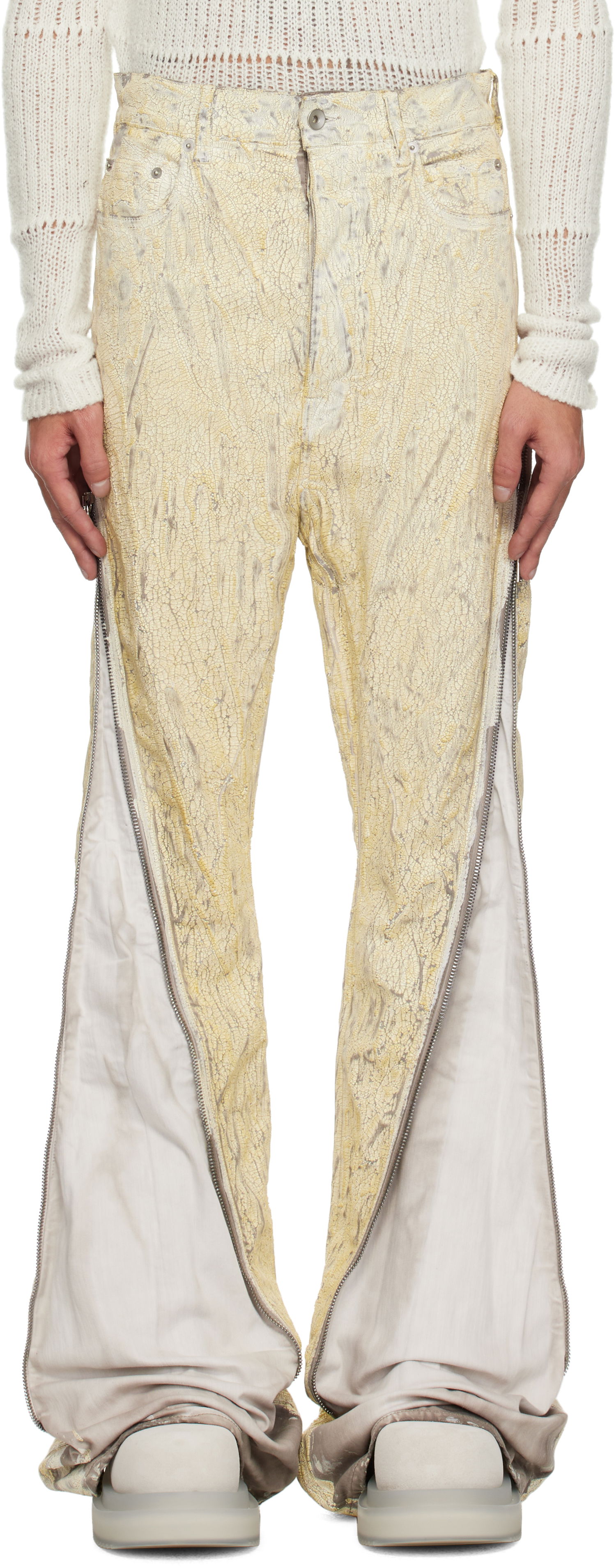Kavbojke Rick Owens Rick Owens Hollywood Bolan Jeans Rumena | RR01E5343 SMMC, 0