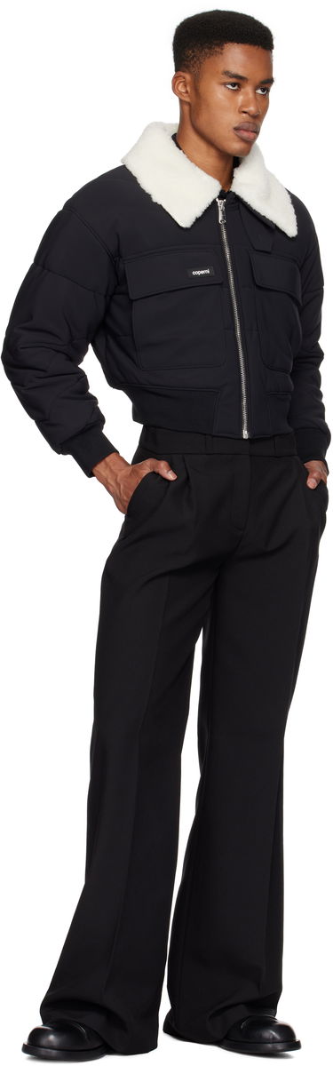 Bomber jakna Coperni C+ Shearling Collar Bomber Jacket Črna | V19BISF5004MEN, 3