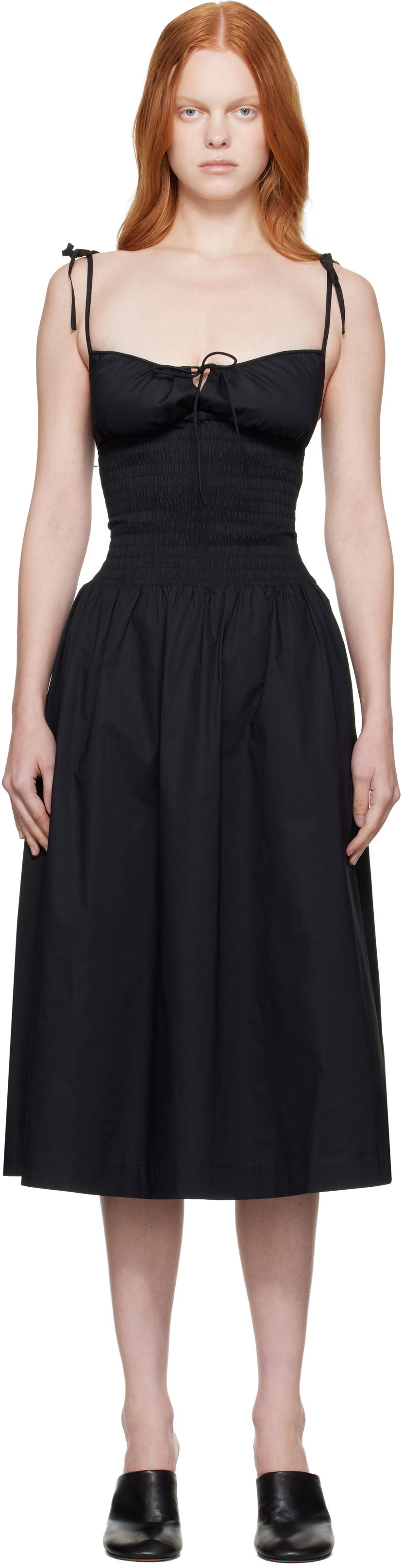 Obleke GUIZIO Guizio Lura Midi Dress Črna | P25410W089