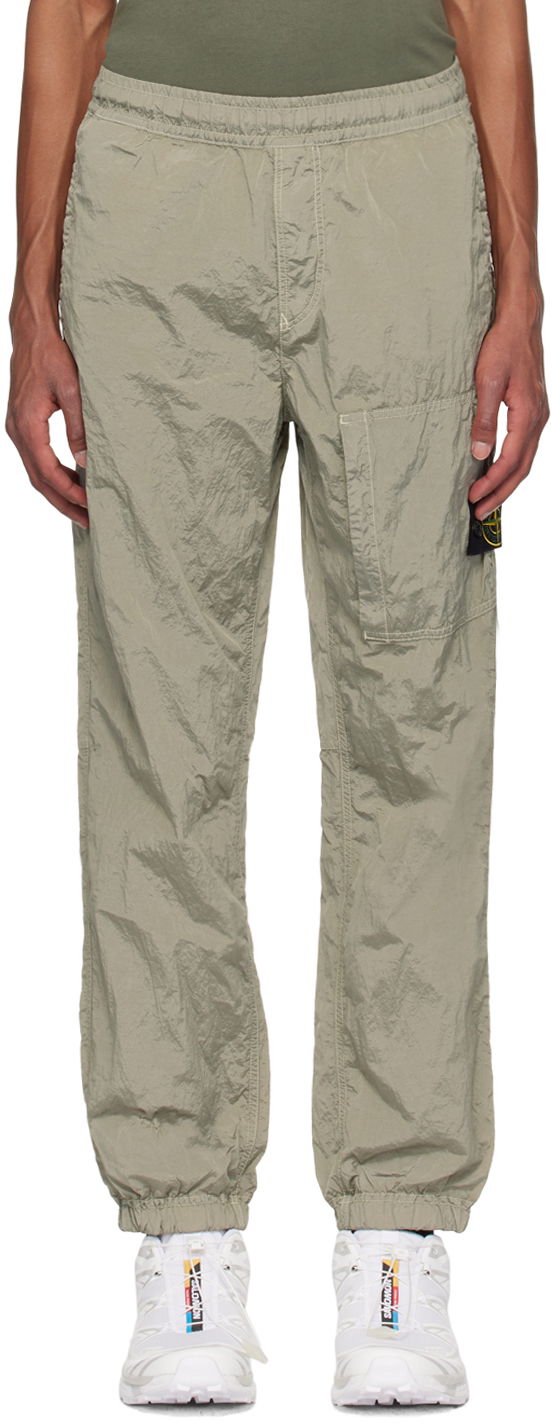 Trenirka Stone Island Khaki Nylon Metal Sweatpants Zelena | 811531019