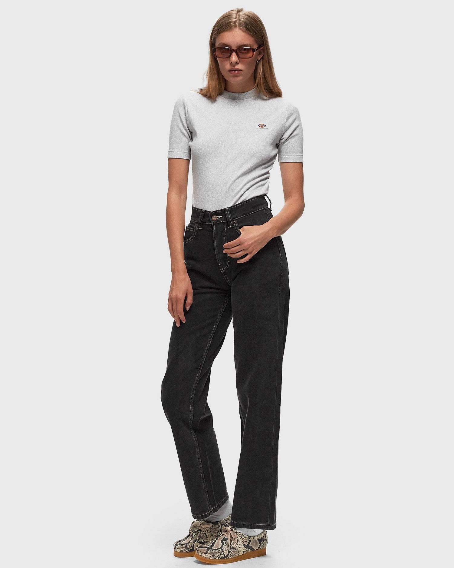 Hlače Dickies Thomasville Denim Trousers Bela | 0A4XYL, 1