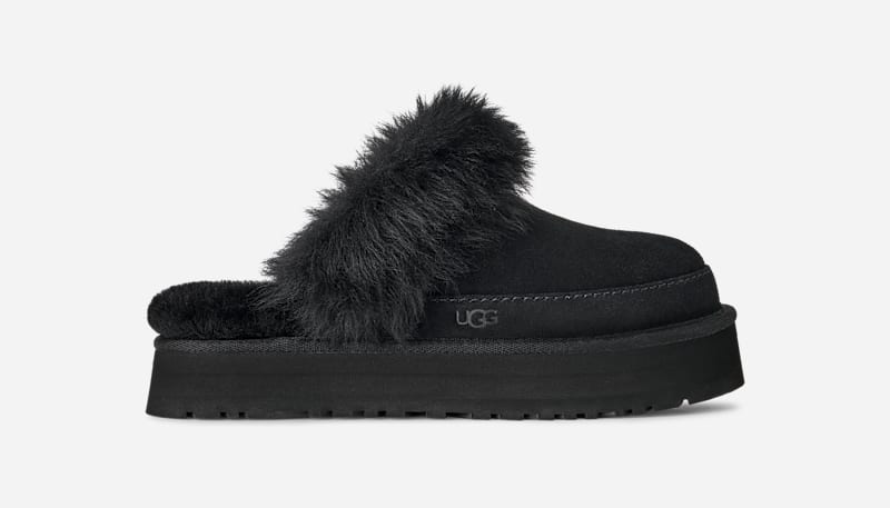 Superge in čevlji UGG Disquette Chalet Slipper Črna | 1173930-BLK