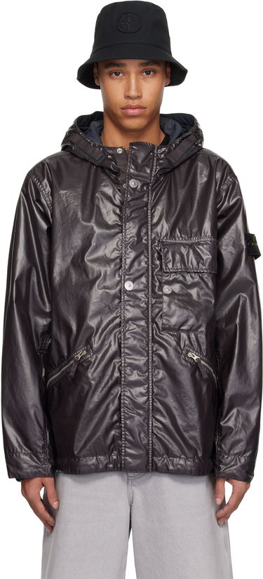 Vetrovka Stone Island Stone Island Mussola Gommata-TC Hooded Jacket Siva | K1S15 4100062 S0022, 0