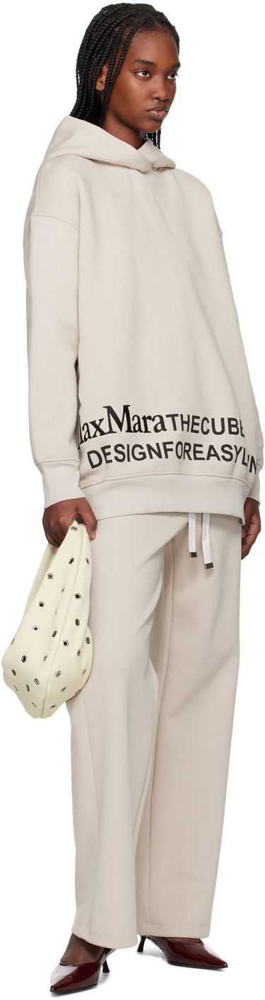 Pulover Max Mara Max Mara Felpa Hoodie Bež | 2519921021600, 3