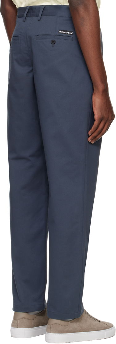 Hlače MAISON KITSUNÉ Maison Kitsuné Casual Chino Trousers Modra | OM01101WW9043, 2