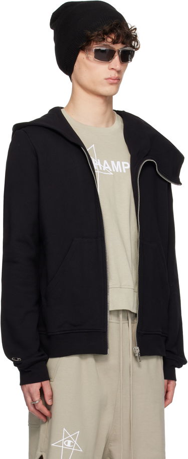 Pulover Rick Owens Rick Owens Champion Edition Mountain Hoodie Črna | CM01E1665 CHFE FELPA, 1