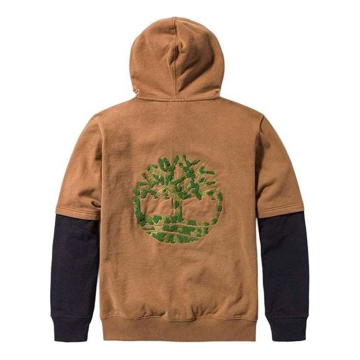 Pulover Timberland Embroidered Tree Hoodie Rjava | A2R6P-254