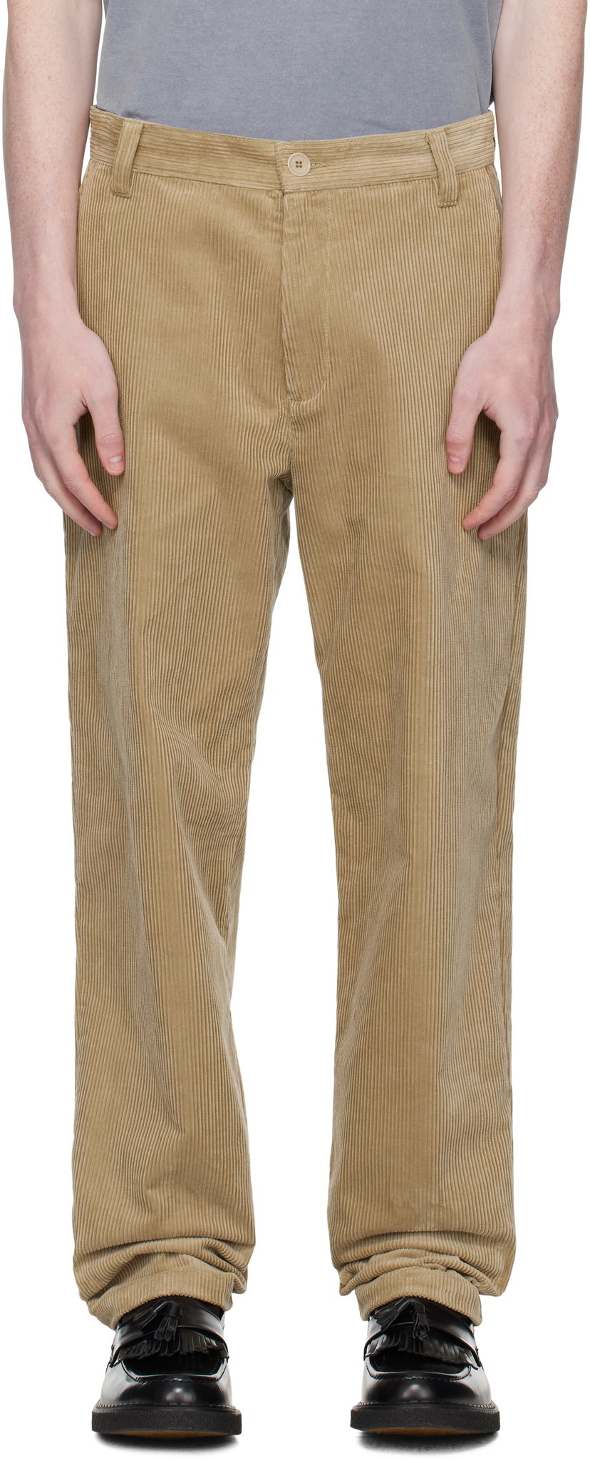 Hlače A.P.C. A.P.C. Lawrence Corduroy Trousers Bež | COHBB-H08509