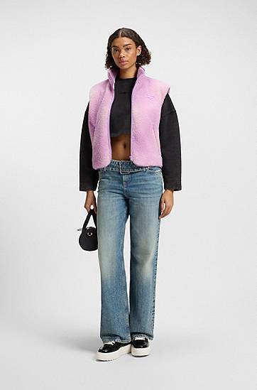 Telovnik BOSS Cloud Print Teddy Vest Lila | 50541231, 1