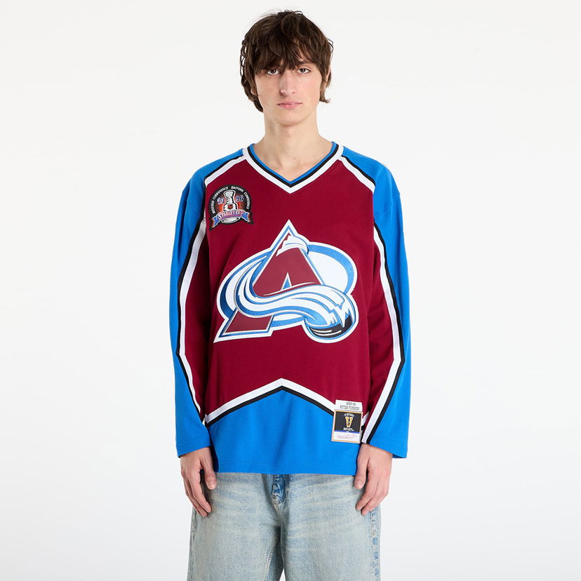 Dres Mitchell & Ness NHL Avalanche 1995 Peter Forsberg Hockey Jersey Večbarvna | JY9018-CAVMARO