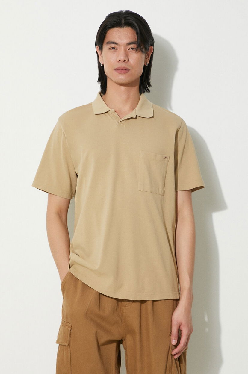 Polo majica Universal Works Universal Works Vacation Polo Shirt Bež | 30603.SUMMER.OAK