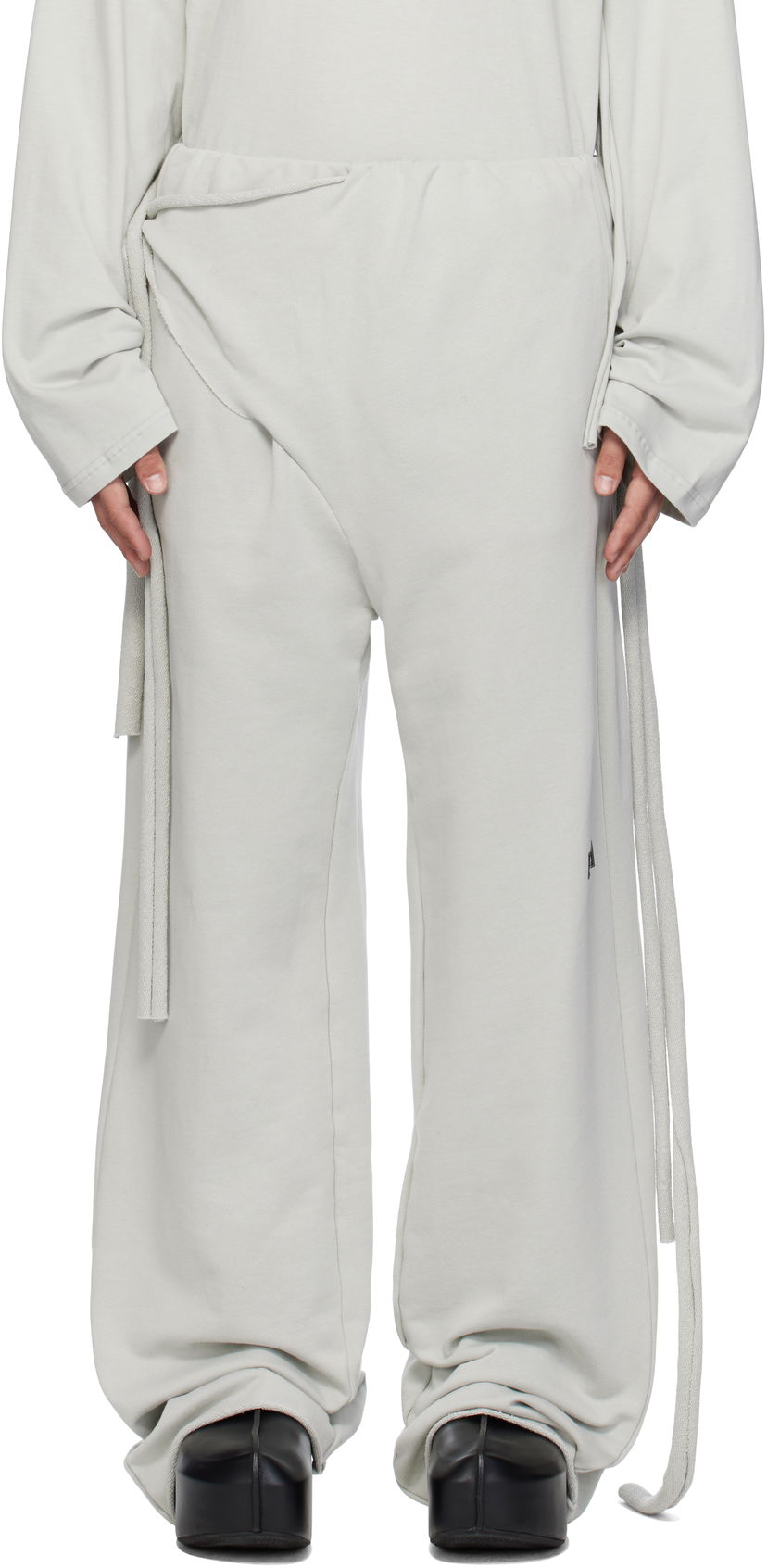 Hlače Ottolinger Ottolinger 'Otto' Wrap Sweatpants Siva | 115-201015-01
