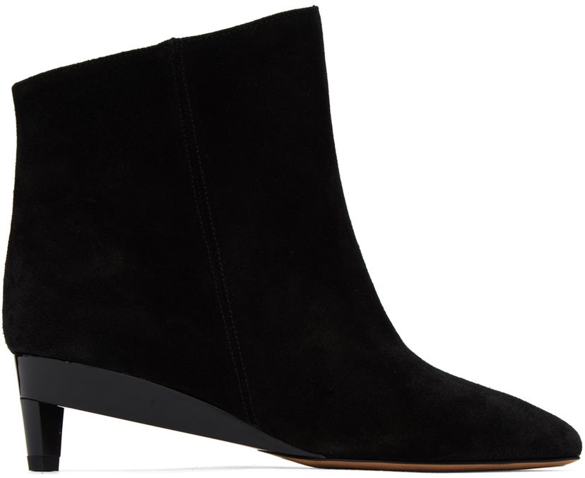 Oblačila ISABEL MARANT Isabel Marant Deyan Suede Ankle Boots Črna | 23ABO0057FA-A3A33S
