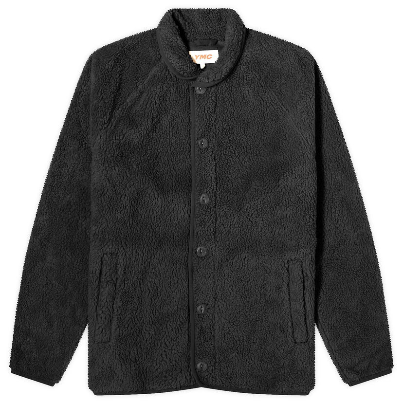 Pulover YMC Sherpa Fleece Buttoned Jacket Črna | P7AZD-01