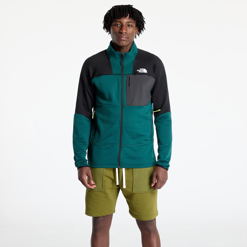 Pleteni pulover The North Face The North Face Stormgap Powergrid Jacket Zelena | NF0A87J85861