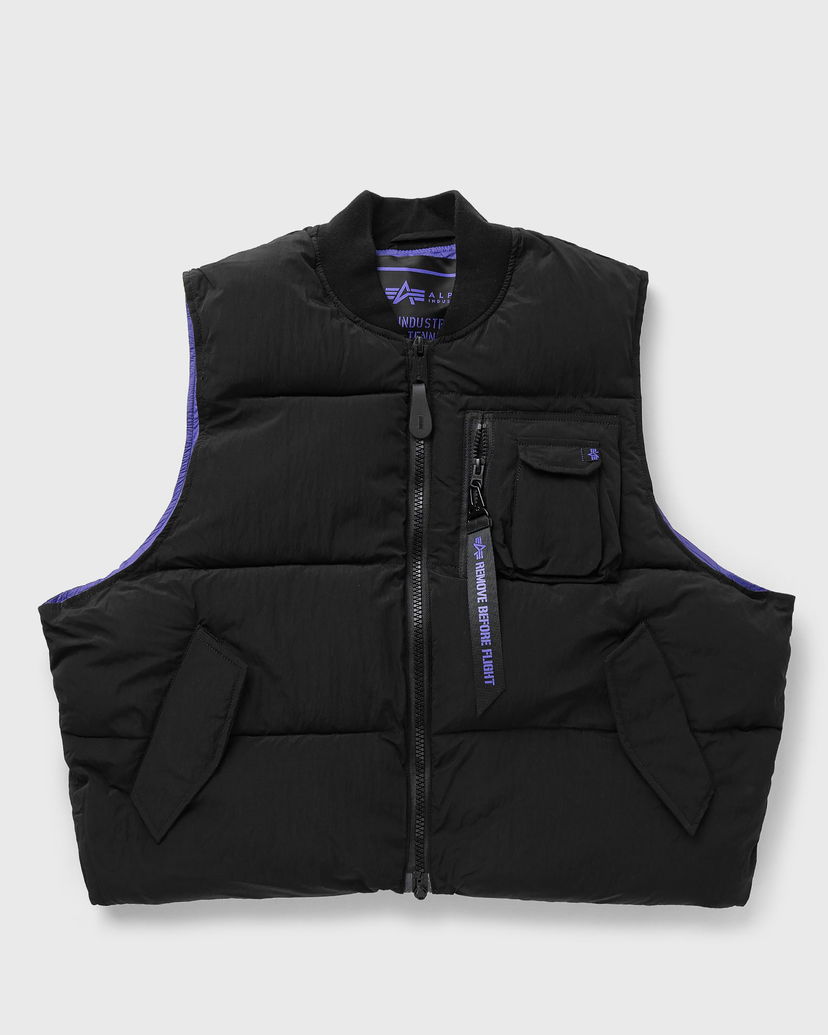 Telovnik Alpha Industries MA-1 Black Puffer Vest Črna | 148138UV-03