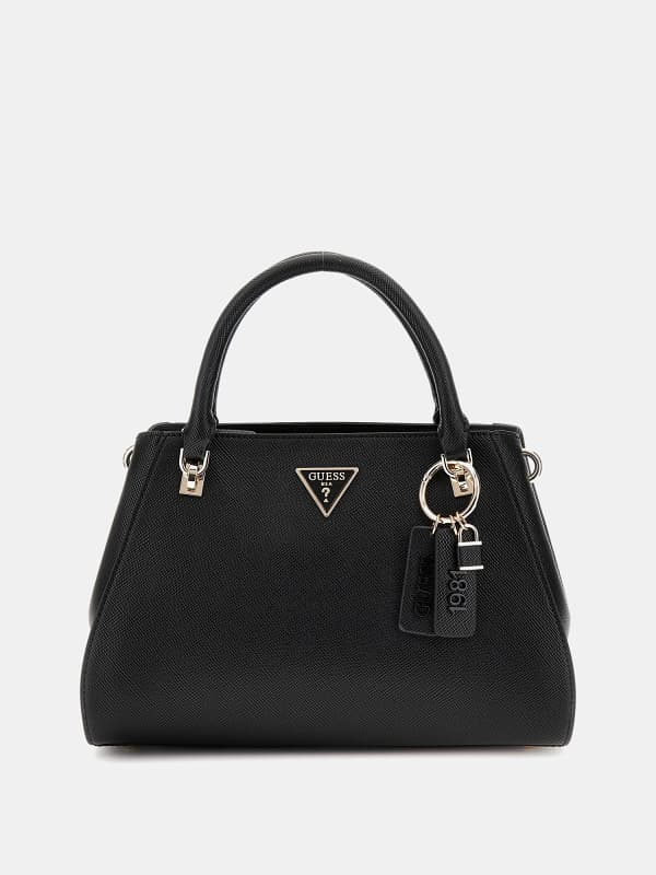 Torbica GUESS Saffiano Top Handle Bag Črna | HWZG7879070, 0