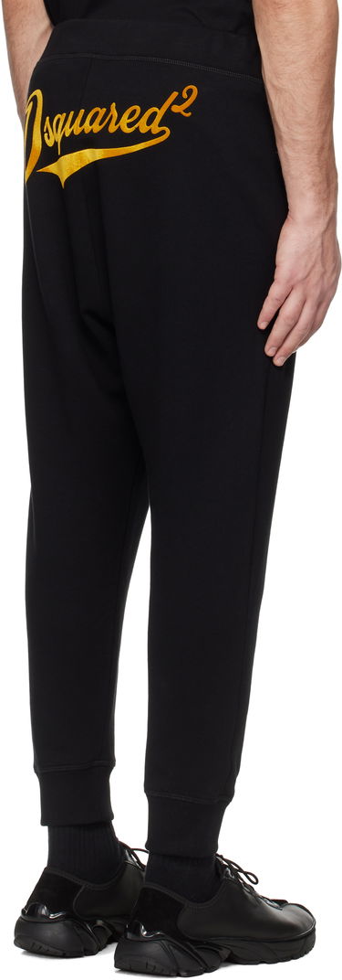 Trenirka DSQUARED2 Dsquared2 Dean Fit Relax Sweatpants Črna | S74KB1001_S25516, 2