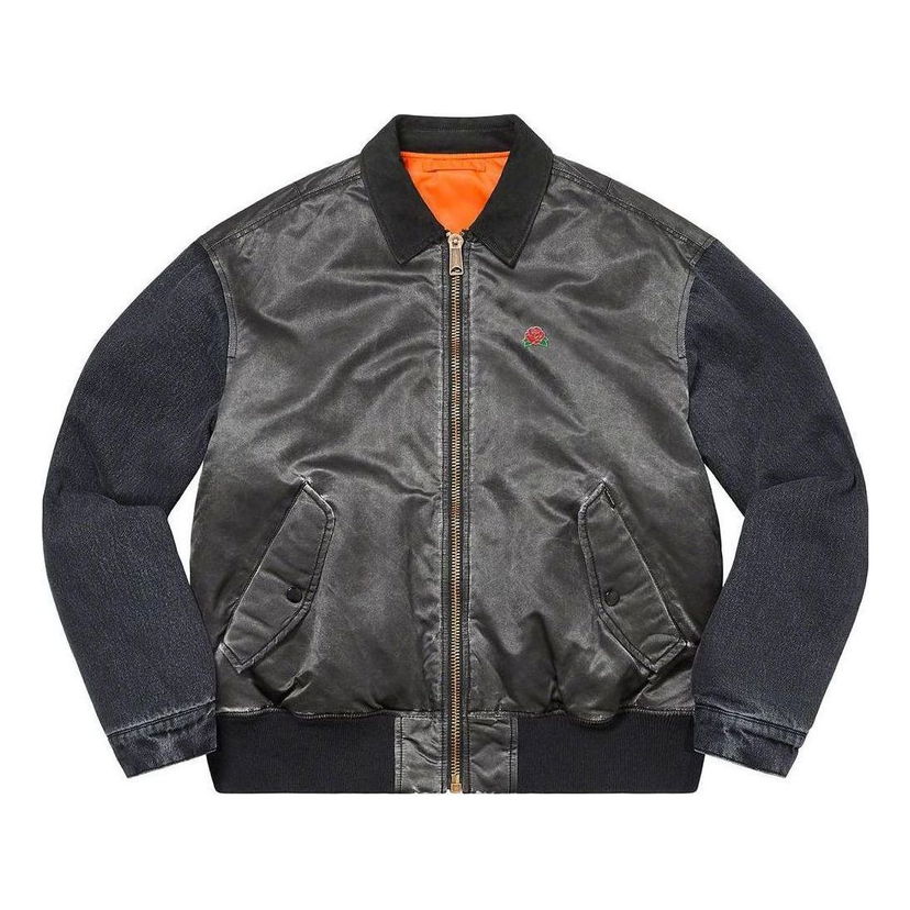 Bomber jakna Supreme Denim Sleeve Bomber Jacket Črna | SUP-SS23-148