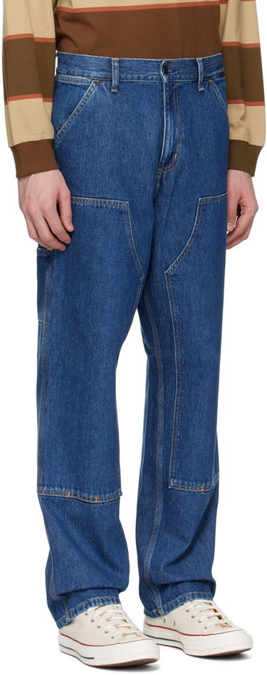 Kavbojke Carhartt WIP Double Knee Denim Jeans Modra | I032699, 1