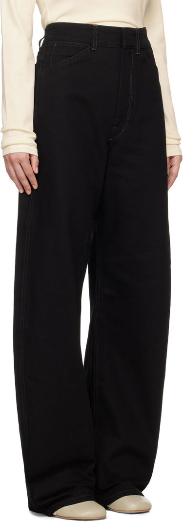 Kavbojke LEMAIRE LEMAIRE High Waisted Curve Pants Črna | PA1052 LD1000, 1