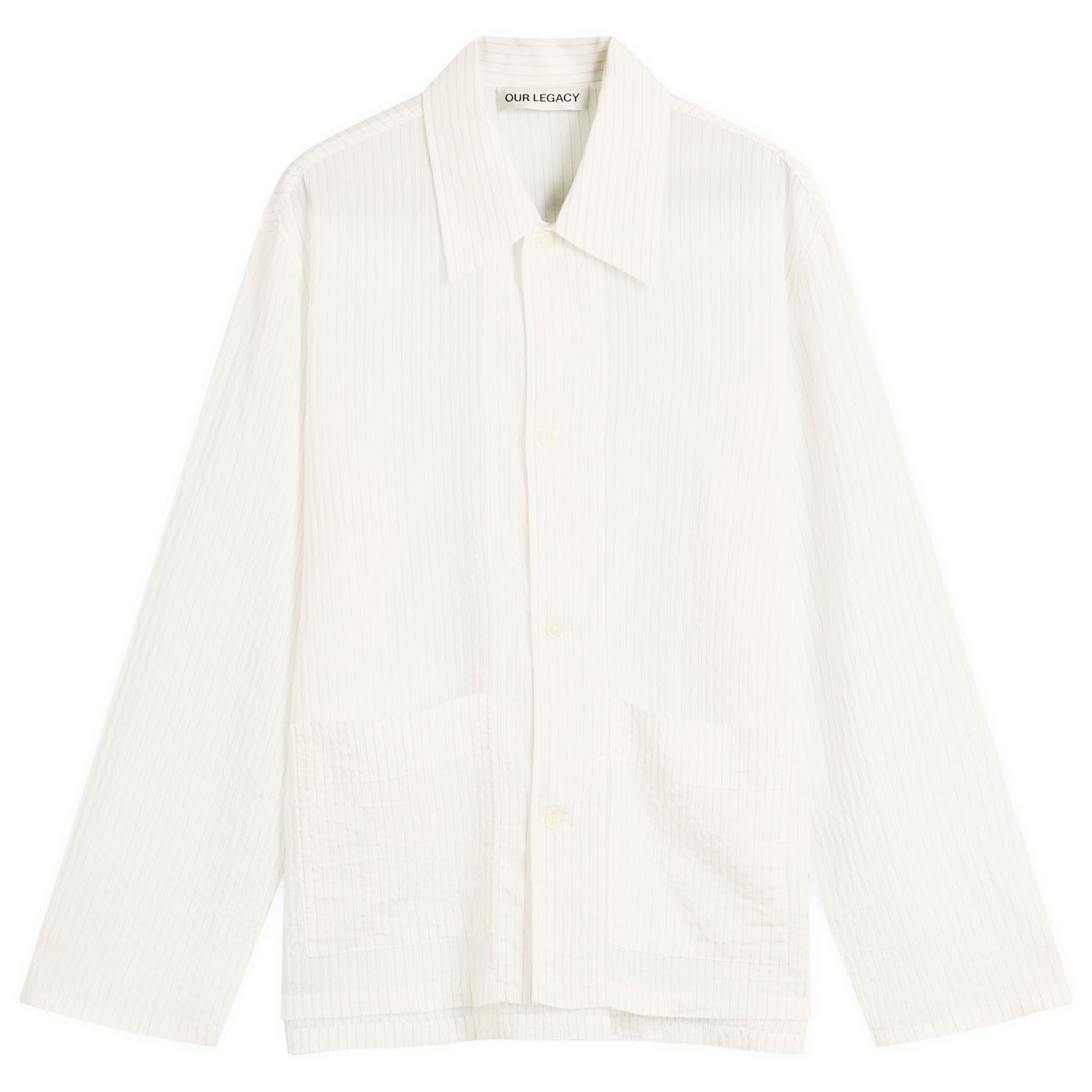 Srajce OUR LEGACY Our Legacy Haven Stripe Viscose Jacket Bela | M2252HB, 1