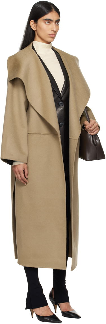 Plašči TOTEME TOTEME Signature Wool Cashmere Overcoat Bež | 234-WRO885-FB0049, 1