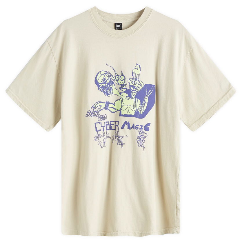 Majica Brain Dead Cyber Magic Graphic Print T-Shirt Bež | W24T00004080-OAT
