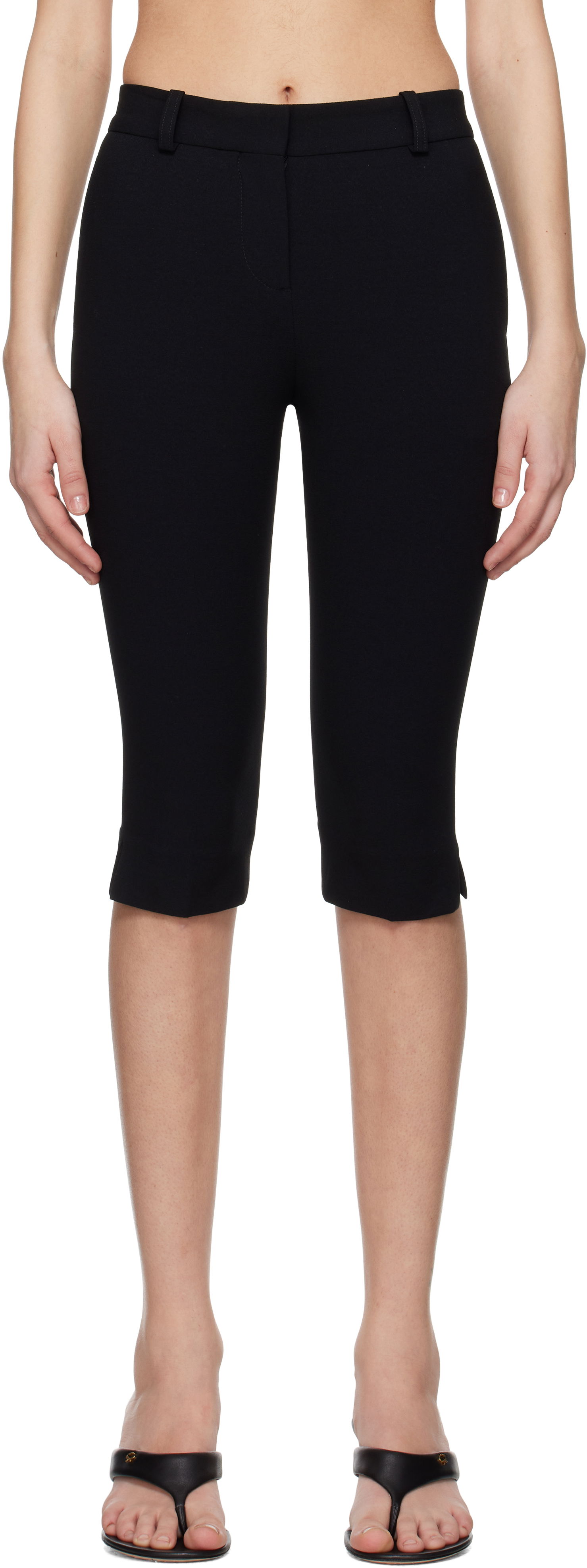 Hlače TOTEME TOTEME Capri Trousers Črna | 252-WRB0251-FB0380, 0