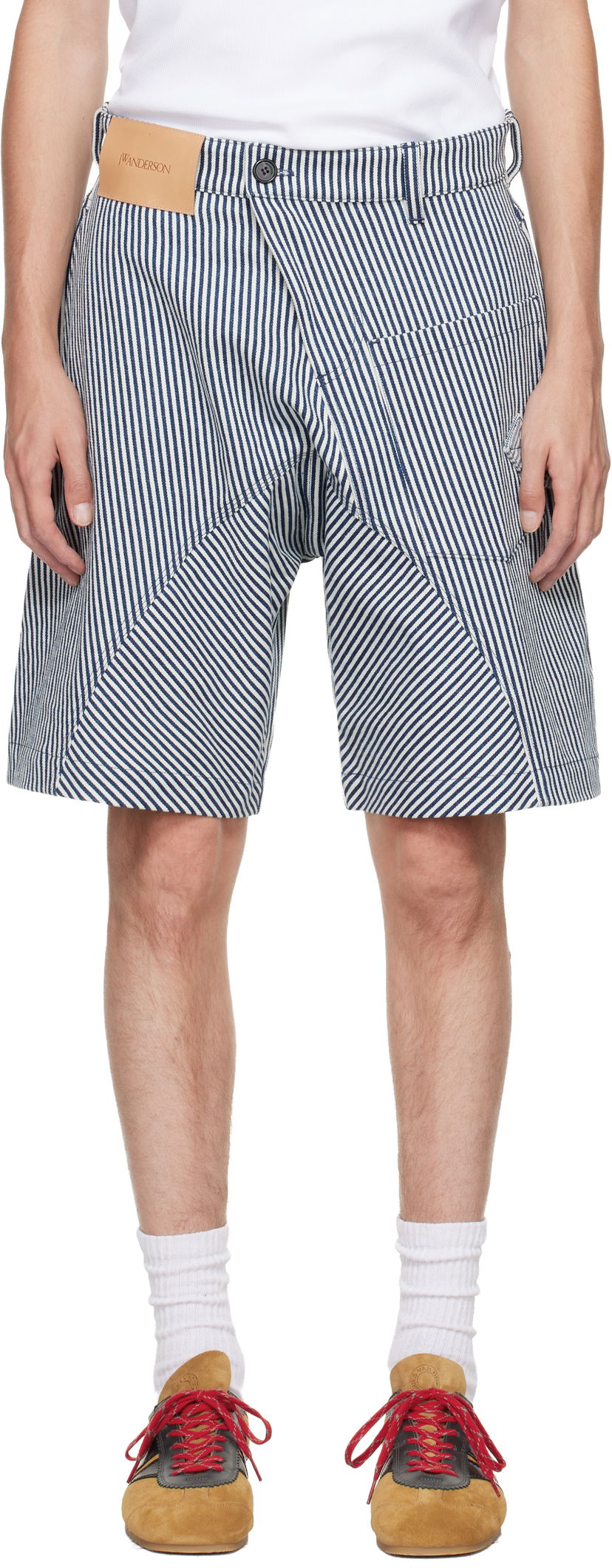 Kratke hlače JW Anderson JW Anderson Twisted Workwear Shorts Mornarica | SR0124-PG1819